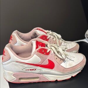 Nike Air Max Red and Cream Sneakers